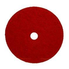 3M AB89629 closed coat fibre disc with ceramic 787C grit, 7-inch diameter and 7/8-inch arbor for industrial grinding and polishing.