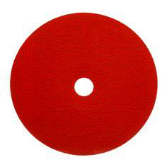 3M AB89647 closed coat fibre disc with 80+ grit, 7-inch ceramic alumina abrasive for grinding and finishing applications.