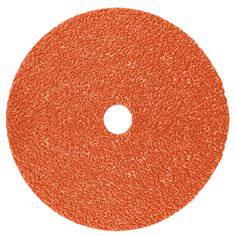 3M Cubitron II TN Closed Coat Fibre Disc with 80+ Grit, 7-inch ceramic abrasive disc for metal grinding and finishing.