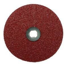 3M Cubitron II 7-inch Quickchange Fibre TN Disc with 36+ Grit ceramic alumina abrasive for grinding and finishing applications.