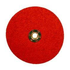 3M Cubitron II 4.5-inch quick-change fibre TN disc with 36 grit ceramic alumina abrasive for grinding and surface finishing.