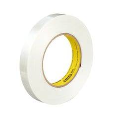 3M Scotch 8981-18X55 clear filament tape showing transparent tape with reinforced filament for heavy-duty packaging.