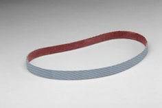 3M AB33138 sanding belt, 1/2 inch by 24 inch, A100 grit aluminum oxide, heavy cotton backing, ideal for file sanding.