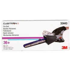 3M Cubitron II 33443 - Belt 33443, 36+, 1/2 in x 18 in (1.3 cm x 45.72 cm) 7100033184 - eGrimesDirect