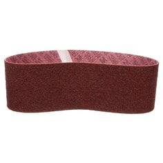 3M Scotch-Brite SB26213 surface conditioning belt, medium grit, 1 inch by 18 inches, for file sanding and surface finishing.
