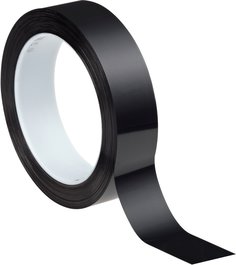 3M 850-3/4X72-BLK - 3M Polyester Film Tape, 850, black, 0.8 in x 72.0 yd x 1.9 mil (1.9 cm x 65.8 m x 0.05 mm) 3M 850-3/4X72-BLK 7100077066 - eGrimesDirect