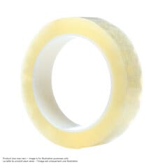 Transparent 3M Scotch Film Tape 605, 3/4 inch by 72 yards, showing the clear adhesive tape roll on a plain background.