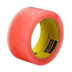 3M Scotch Labelgard Film Tape 821 Pink, 2-inch x 72 yards, pink film tape for labeling and protective applications.