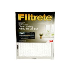 3M Filtrete 9850DC-NA - Filtrete Clean Living Basic Dust Filter -L Mpr 300 16 in x 20 in x 1 in (40.5 cm x 51 cm x 2.5 cm) 1 Per Pack 7000137169 - eGrimesDirect