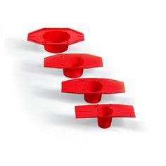 3M Fire Barrier Cast-in-Device Metal Deck Adapter, 4-inch fire barrier component for construction and fire safety applications.