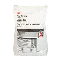 3M Fire Barrier Mortar 4 lb bag for fire-resistant sealing and insulation in fire barrier installations.