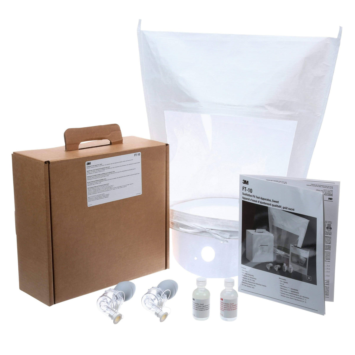 3M FT-10 qualitative fit test apparatus for mask fit testing, with Sweet solution in a compact testing device.