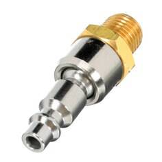 3M AB55180 swivel quick change connector with 1/4 inch NPT extension for fitting sets, shown in close-up image.