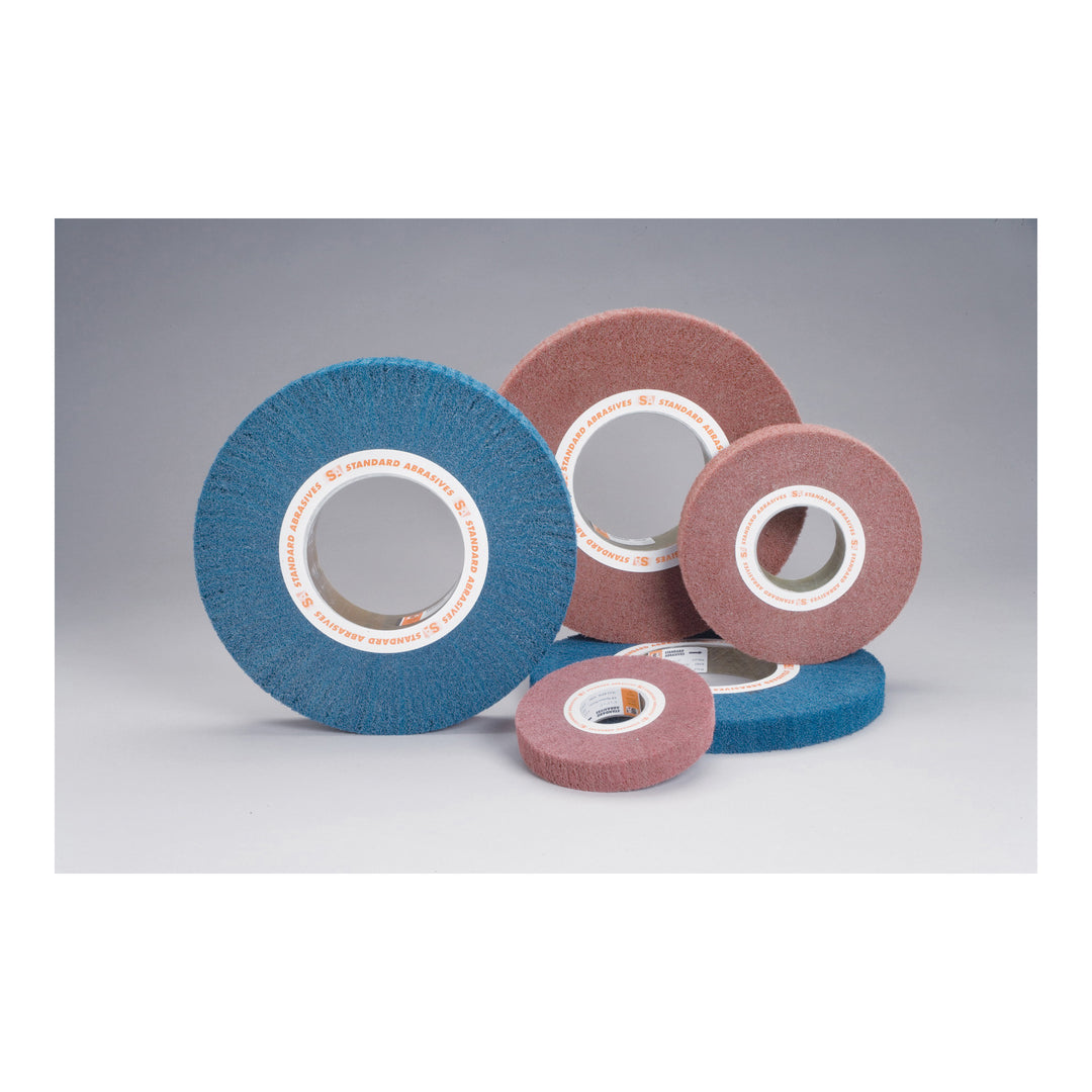 3M STA-875224 - Buff &amp; Blend Flap Brush 875224 Hd Aluminum oxide Md 8 in x 1 1/2 in x 3 in 7000121911 - eGrimesDirect