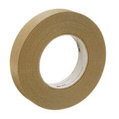 3M 2519 tan high performance flatback tape, 24mm x 55m, shown in a roll with smooth tan backing for industrial use