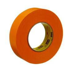 3M Performance Flatback Tape 2525 in orange, 1.4 inch wide, 60 yards long, with a smooth flatback surface for industrial use.