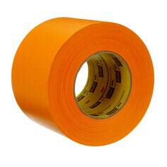 3M Scotch 2525 Performance Flatback Tape in orange, 4-inch width, 60-yard length, with a flatback design for industrial use.