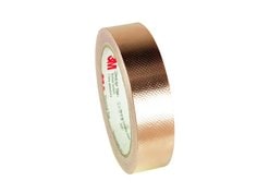 3M 1245-1X18 - Embossed Copper EMI Shielding Tape 1245 (1 Inch x 18 Yards) 7000132179 - eGrimesDirect