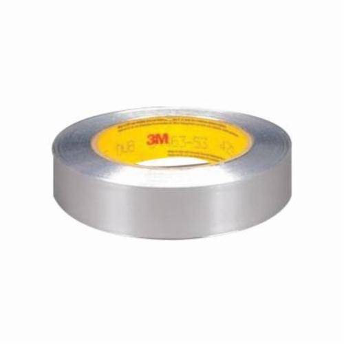 3M Aluminum Foil Tape 425 in silver, 1 inch wide and 60 yards long, with 4.6 mil thickness, for sealing and insulation.