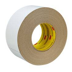 3M Venture Tape Film Faced ASJ Buttstrip Tape 106FXP white foil tape, 72mm x 45.7m, shown in the image.