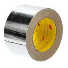 3M Venture Tape Aluminum Foil Tape 1521CW in natural aluminum, 1.4 mil thick, 2.8 inches wide, 50 yards long for sealing and insulation.