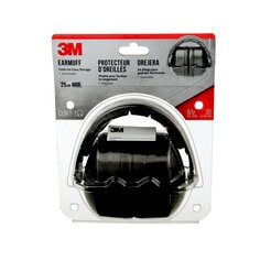 3M 90563H1-DC - 3M Folding Earmuff 25 dB NRR Black 1/Pack 5/Case 3M 7100153691 7100153691 - eGrimesDirect