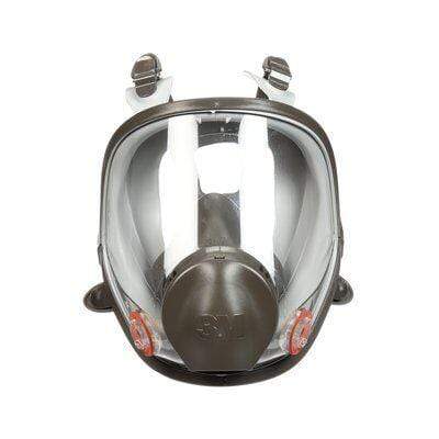 3M 6700 small full facepiece reusable respirator with adjustable straps and clear face shield for respiratory protection.