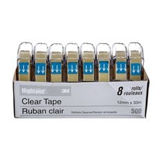 3M Highland 500-12PP - Clear Tape Premium Pack (0.47 Inch x 36 Yards) 7000142894 - eGrimesDirect