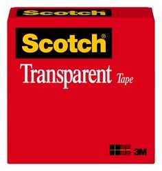 3M Scotch 600 1IN/25IN - Scotch Transparent Tape 600 1 in x 2592 in 3M 7100017835 7100017835 - eGrimesDirect