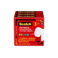 3M Scotch 700K3-ESF - Scotch Super-Hold Tape 3/4 in x 1000 in (19.1 mm x 25.4 m) 3/Pack Boxed 3M 7100211188 7100211188 - eGrimesDirect
