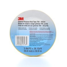 3M 764-2X36-YLW - General Purpose Vinyl Tape 764 in Yellow (2 Inch x 36 Yards x 5.0 mil) 7000028954 - eGrimesDirect