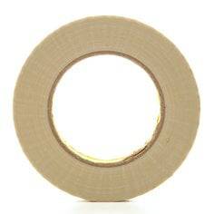 3M Glass Cloth Tape 361 in white, 0.8 inch wide and 60 yards long, showing the durable 6.4 mil thickness and adhesive side.