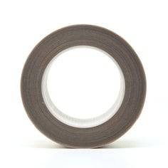 3M PTFE Glass Cloth Tape 5453 in brown, 2-inch wide, 36 yards long, with durable heat-resistant glass fabric.