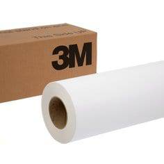 3M Controltac 3690C-10 white graphic film with Comply adhesive, 36-inch by 100-yard roll, ideal for vehicle wraps and signage.