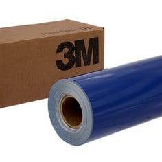 3M Scotchlite 680-75 Blue reflective graphic film roll, 48 inches by 50 yards, for vibrant, durable signage and graphics.