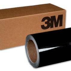 3M Scotchlite 680-85 reflective graphic film in black, 48-inch by 50-yard roll, used for high-visibility signage and graphics.