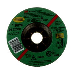3M Green Corps AB20220 - Green Corps Cutting / Grinding Wheel Pn20220 5 in x 1/8 in x 7/8 in 36 7000118600 - eGrimesDirect