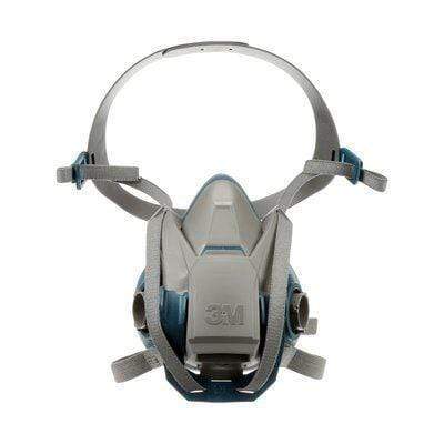 3M 6501QL Quick Latch Rugged Comfort Half Facepiece Reusable Respirator in small size, shown with adjustable straps and mask filters.