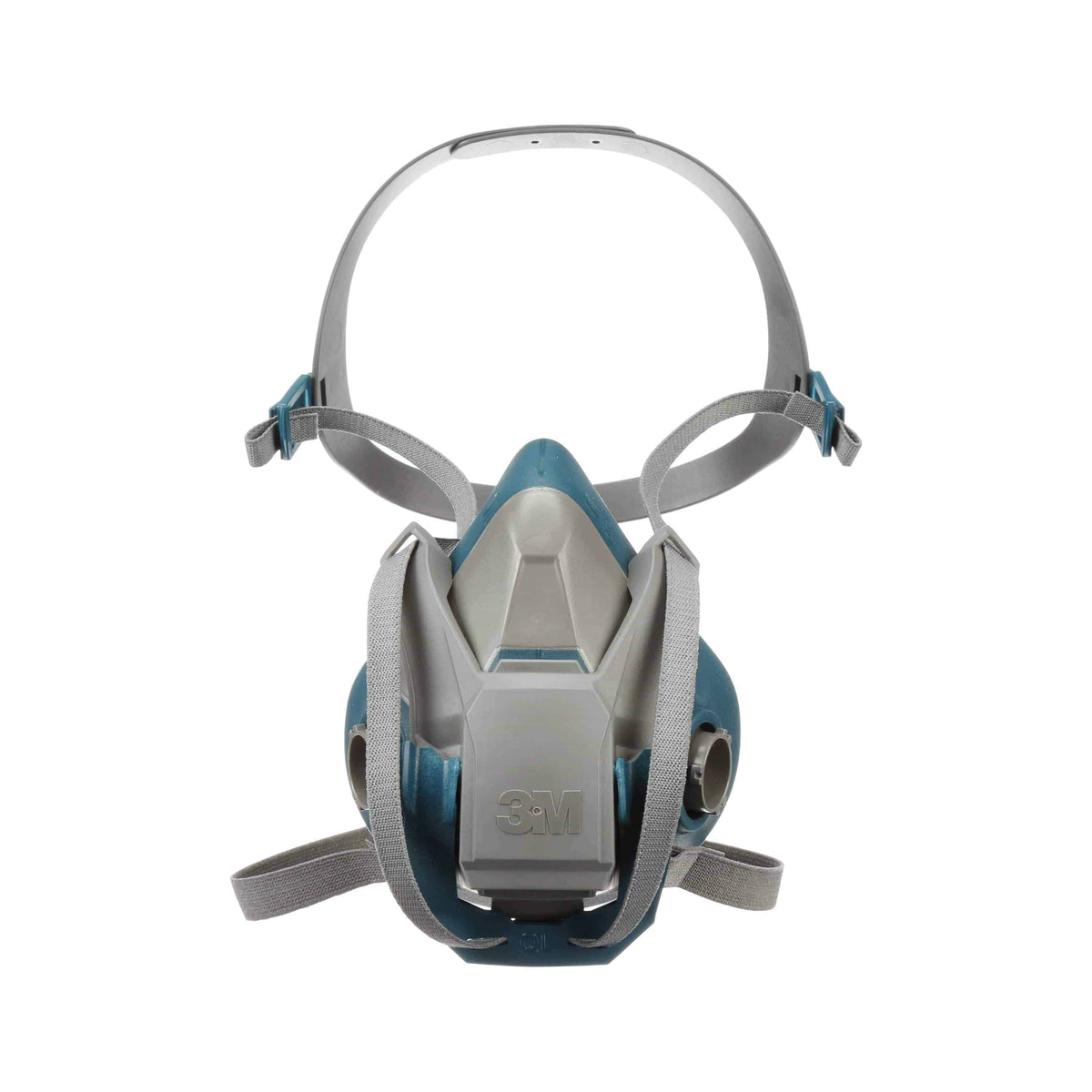 3M 6502QL Quick Latch Rugged Comfort half face respirator in medium size, reusable protective mask with adjustable straps.