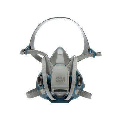 3M 6503QL Quick Latch Rugged Comfort Half Face Respirator in large size with adjustable straps and reusable design.