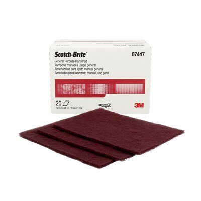 3M Scotch-Brite SB07447 - Scotch-Brite General Purpose Hand Pad 07447 20 Pads Per Box, 3 Boxes Per Case 7000045971 - eGrimesDirect