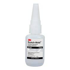 3M Scotch-Weld SI GEL clear instant adhesive in 20g tube, surface insensitive, suitable for bonding various materials.