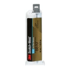 3M Scotch-Weld DP8810NS low odor acrylic adhesive duo-pak, green 45 ml bottles, ideal for strong, clean bonds in various applications.