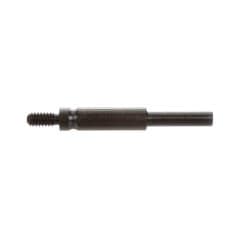 3M AM20684 STAR mandrel, 1/4 inch x 1/4-20 external threads, shown with a metal mandrel for grinding or polishing.