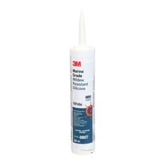 3M 8027 - Marine Grade Silicone Sealant in White - 1/10 Gallon (378.54 ml) Cartridge 7000142624 - eGrimesDirect