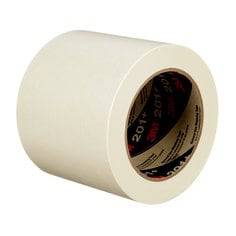 3M 201+96X55 general use masking tape in tan, 3.78-inch wide, 60-yard roll for painting and masking projects.