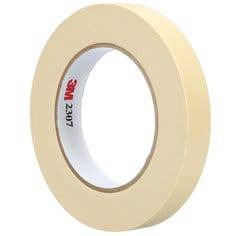 3M Masking Tape 2307 Tan, 1.4-inch wide, 60 yards, ideal for painting and masking applications.