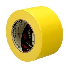 3M 301+72X55 - Performance Masking Tape 301+ Yellow (2.8 Inch x 60 Yards) 7000124892 - eGrimesDirect