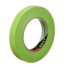 3M 401+ high-performance green masking tape, 0.71 inch by 60 yards, suitable for painting and masking applications.
