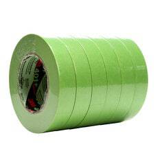 3M 401+24X55 high-performance green masking tape, 0.95 inch by 60 yards, suitable for painting and surface protection.